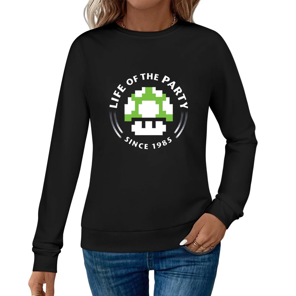 Life of the party since 1985 - Super Mario bros Nintendo Women Pullover Sweatshirt