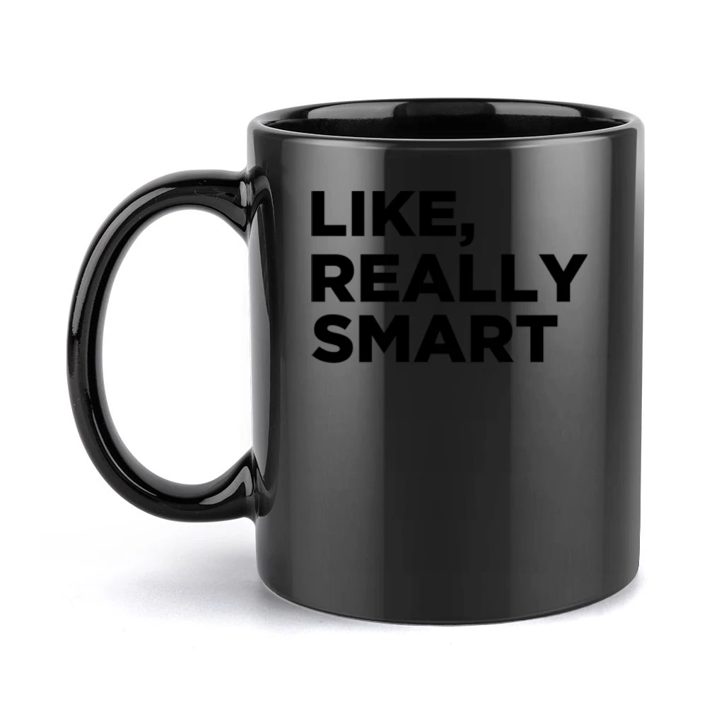 Like Really Smart Funny Donald Trump Quote American President Black Mug