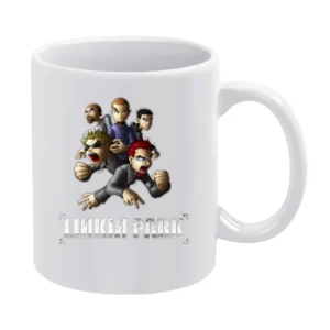 Linkink park member cartoon White Mug