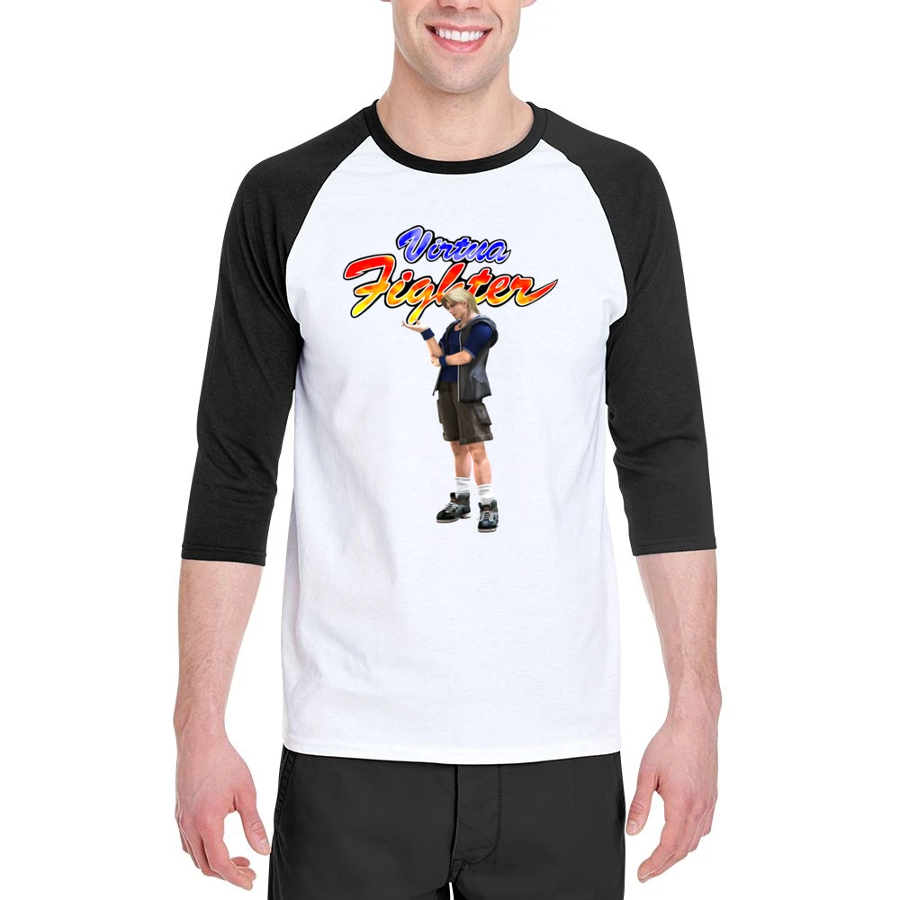 Lion Rafale Virtua Fighter Arcade Fighting Retro Video Game Character Men 3/4 Sleeve T-Shirt