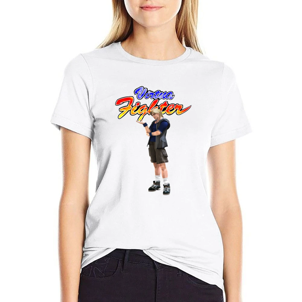 Lion Rafale Virtua Fighter Arcade Fighting Retro Video Game Character US Size Women Ladies T-shirt