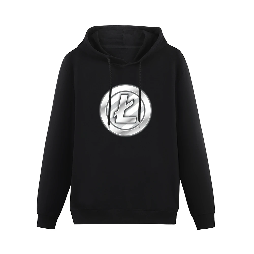 Litecoin Digital Currency Cryptocurrency Logo Men Hoodie Without Pocket