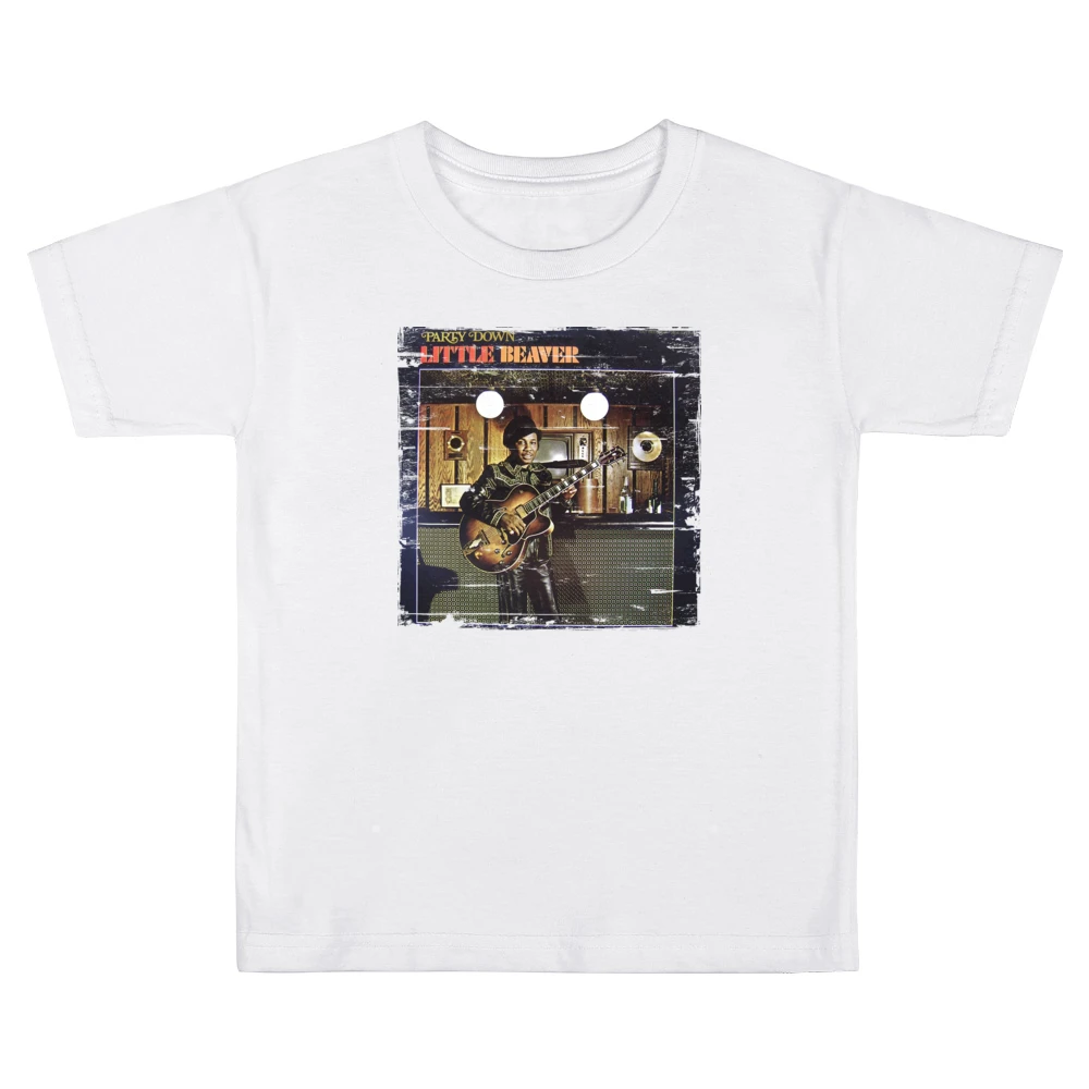Little Beaver Party Down Album Cover Distressed Image Kids Boys Girls T-Shirt