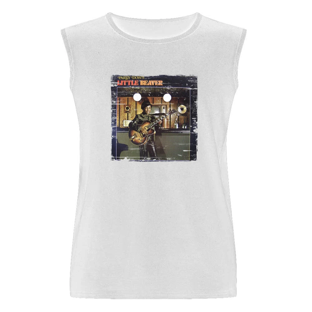 Little Beaver Party Down Album Cover Distressed Image Men Sleeveless T-Shirt