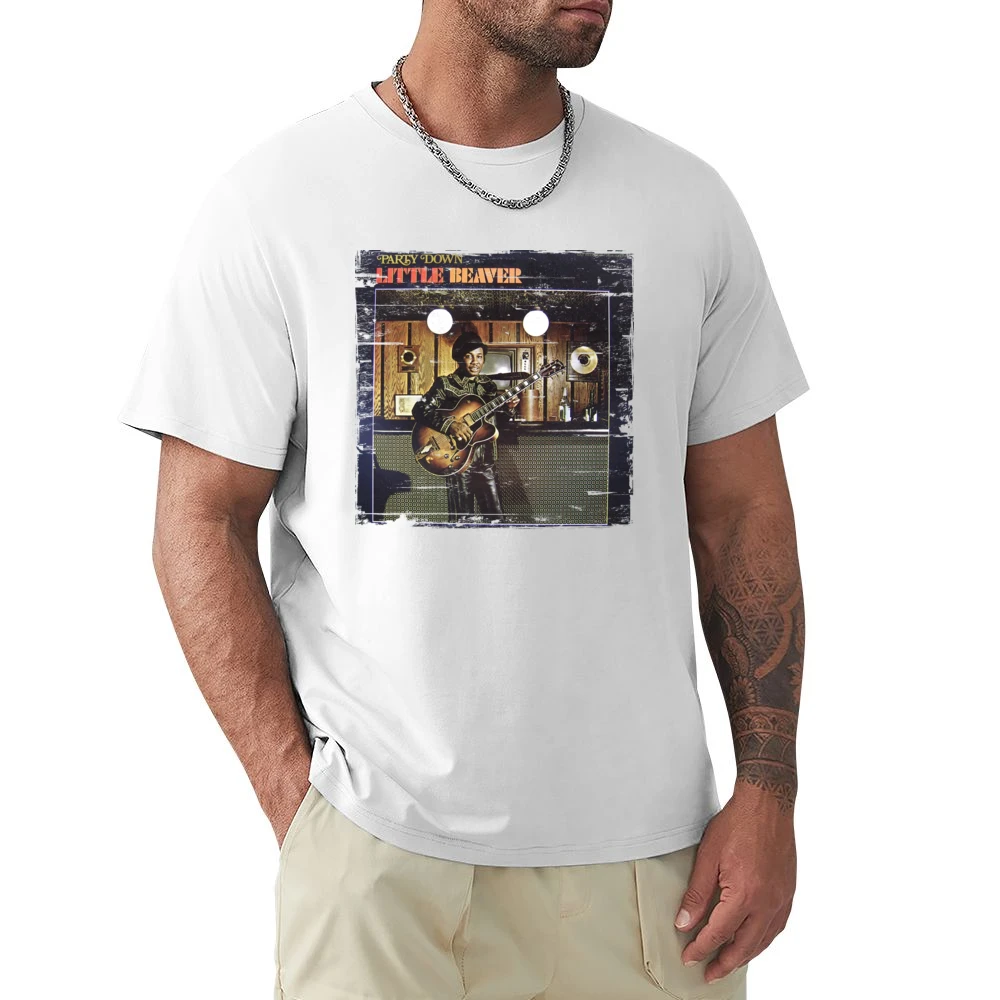 Little Beaver Party Down Album Cover Distressed Image Premium Men T-shirt