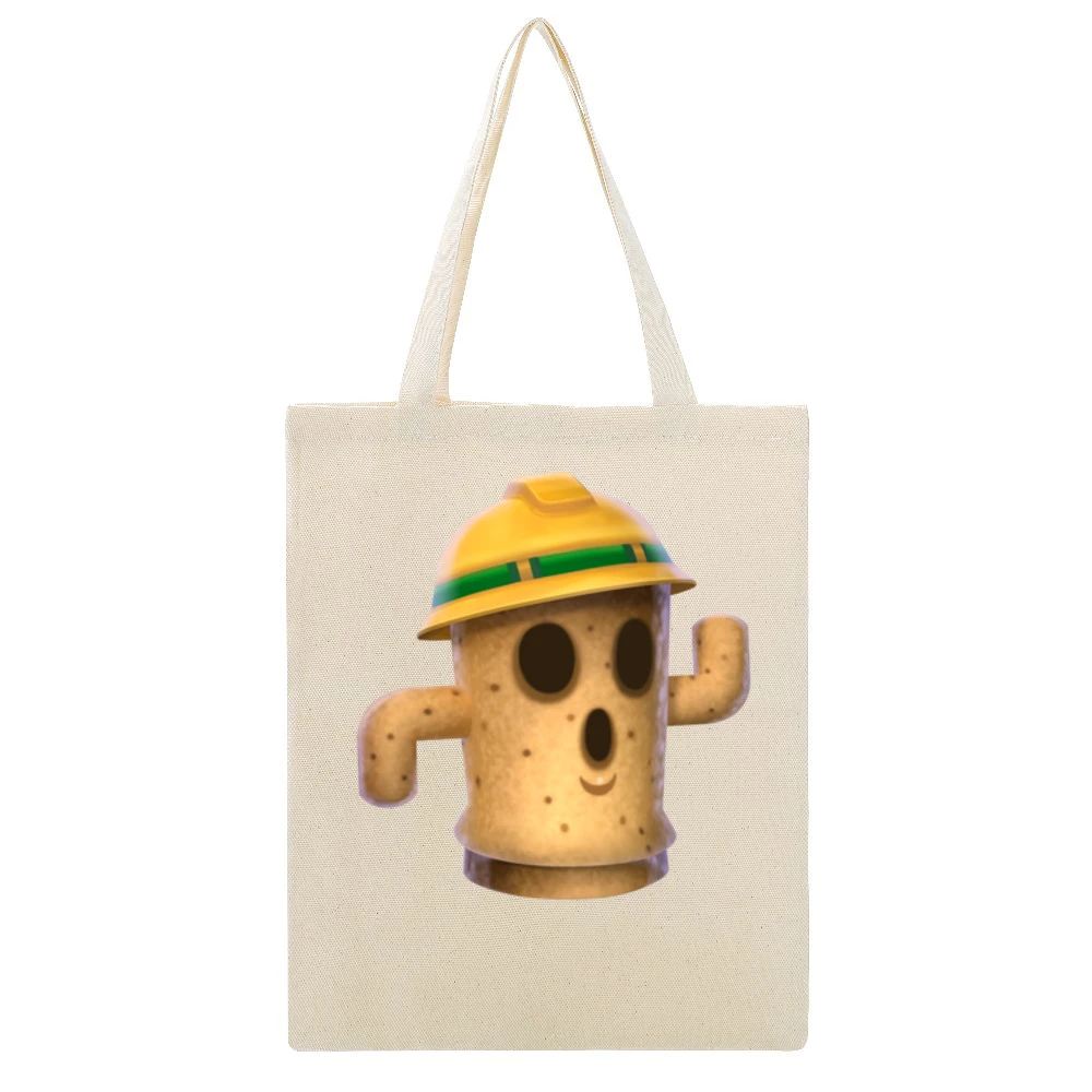 Lloid From Animal Crossing Nintendo Character Video Game Beige Canvas Tote Shopping Bag