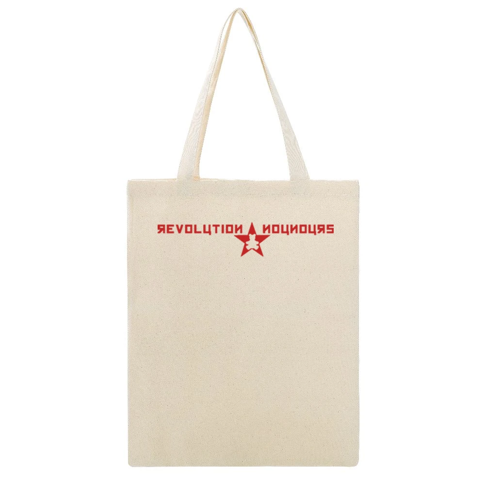 Lol funny revolution nounour teddy bear Beige Canvas Tote Shopping Bag