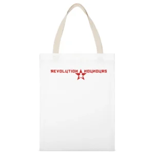 Lol funny revolution nounour teddy bear White Canvas Tote Shopping Bag