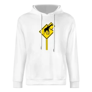 Long nech funny giraffes sign European Size Men Hoodie