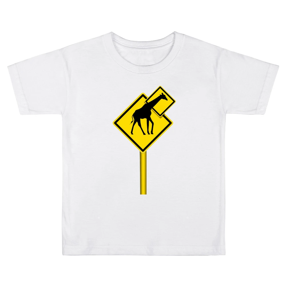 Long nech funny giraffes sign Kids Boys Girls T-Shirt