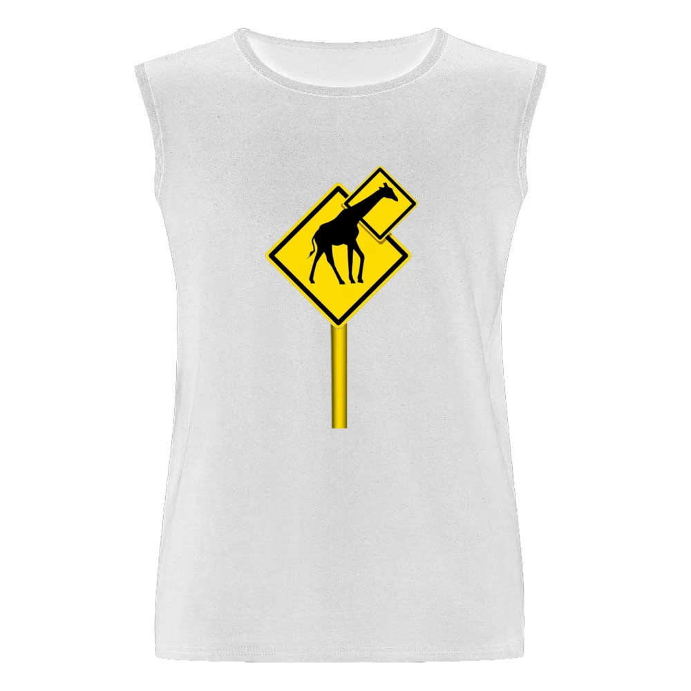 Long nech funny giraffes sign Men Sleeveless T-Shirt
