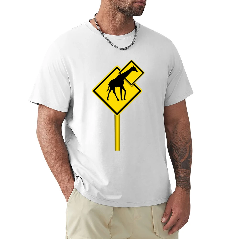 Long nech funny giraffes sign Premium Men T-shirt