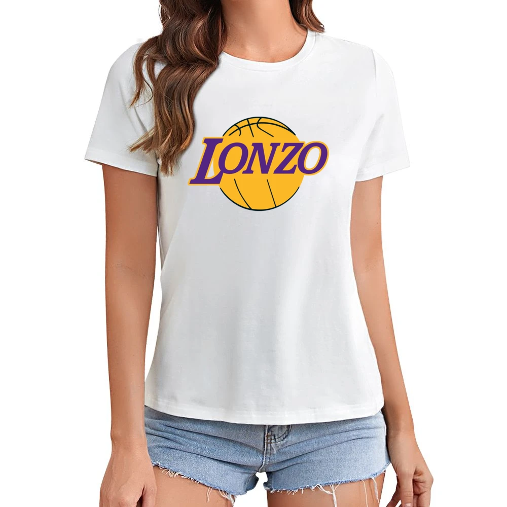 Lonzo Ball Los Angeles Basketball Draft Pick Parody Asian Size Women Ladies T-shirt