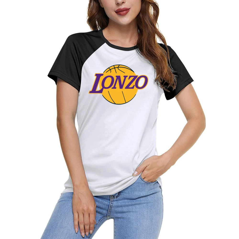 Lonzo Ball Los Angeles Basketball Draft Pick Parody Women Ladies Short Sleeve T-Shirt