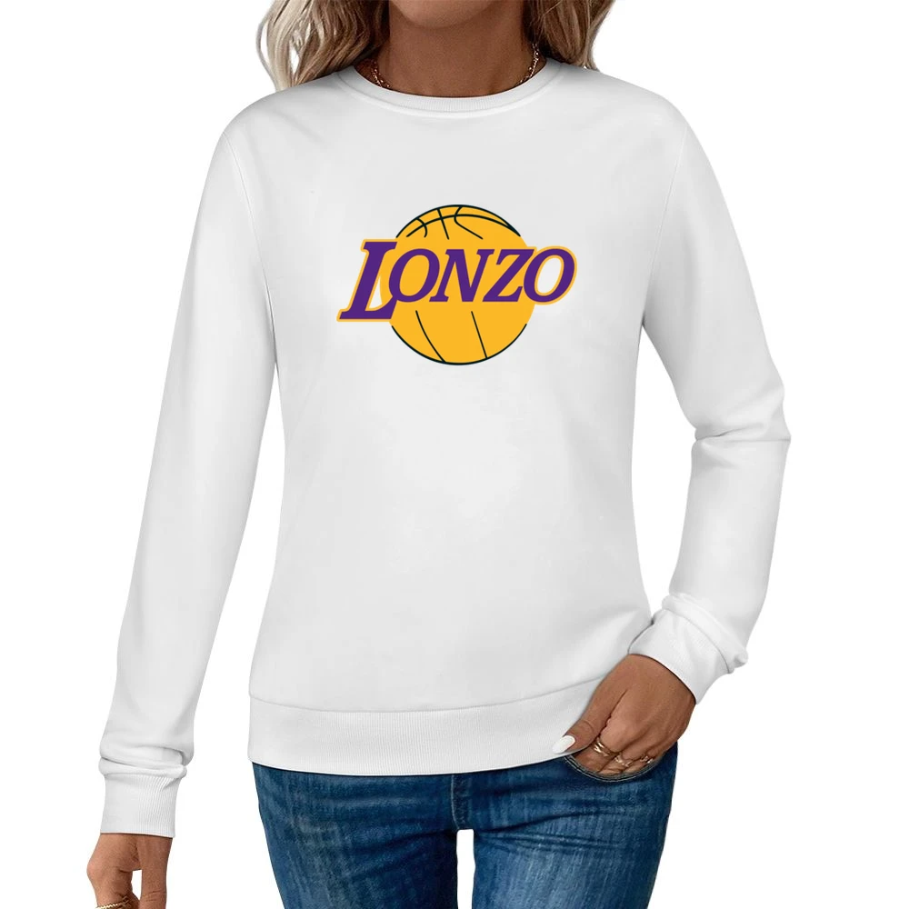 Lonzo Ball Los Angeles Basketball Draft Pick Parody Women Pullover Sweatshirt