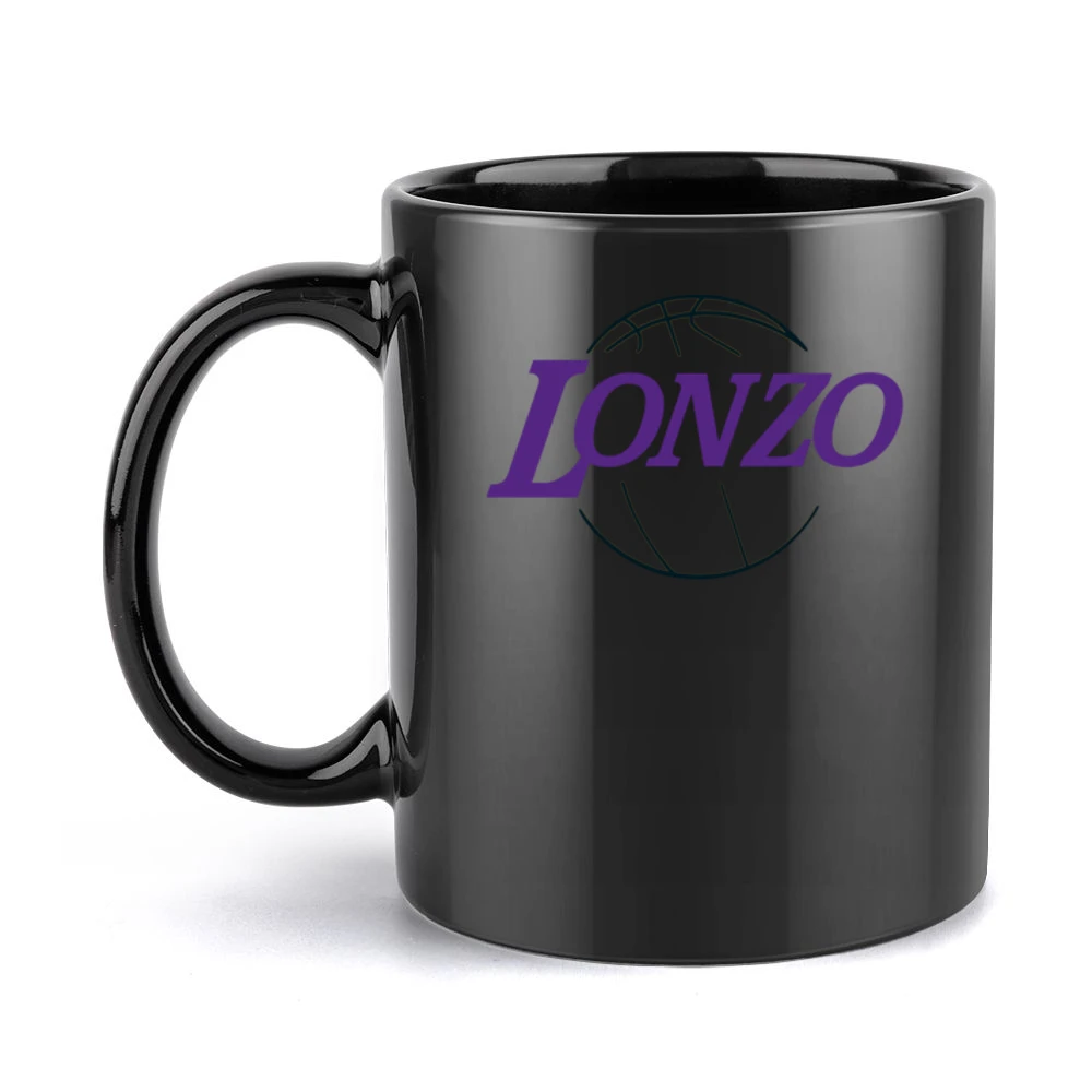 Lonzo Ball Los Angeles Basketball Draft Pick Parody Yellow Black Mug