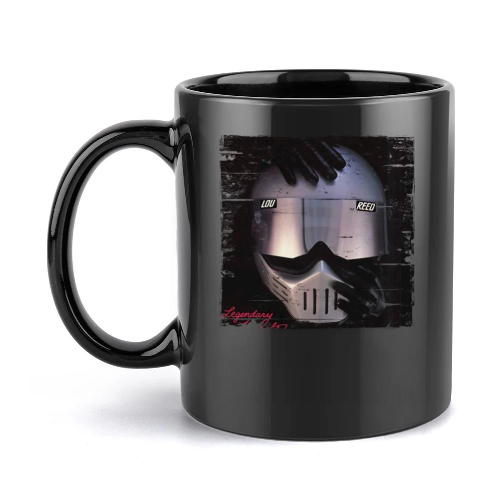 Lou Reed Legendary Hearts Album Cover Distressed Image Black Mug