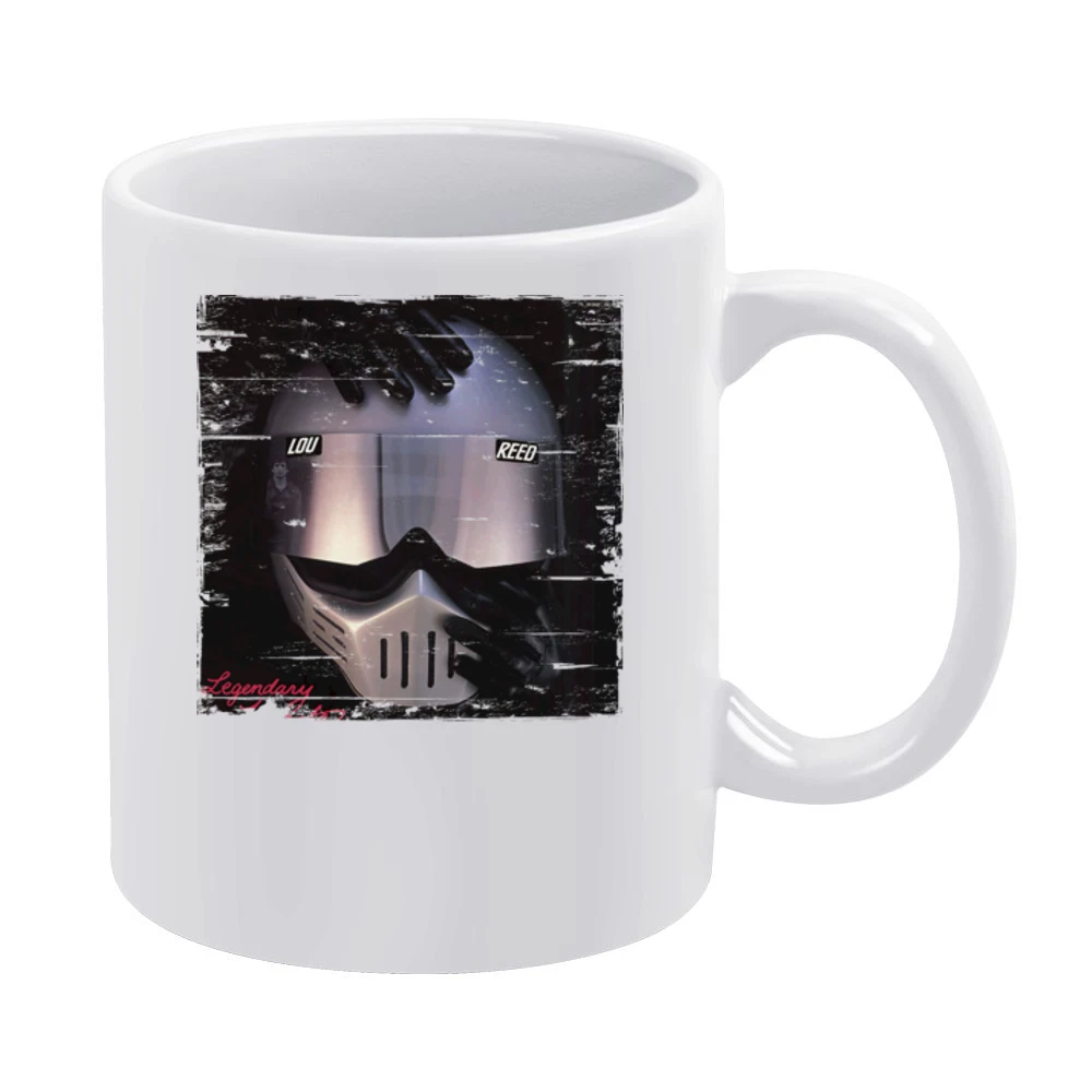 Lou Reed Legendary Hearts Album Cover Distressed Image White Mug
