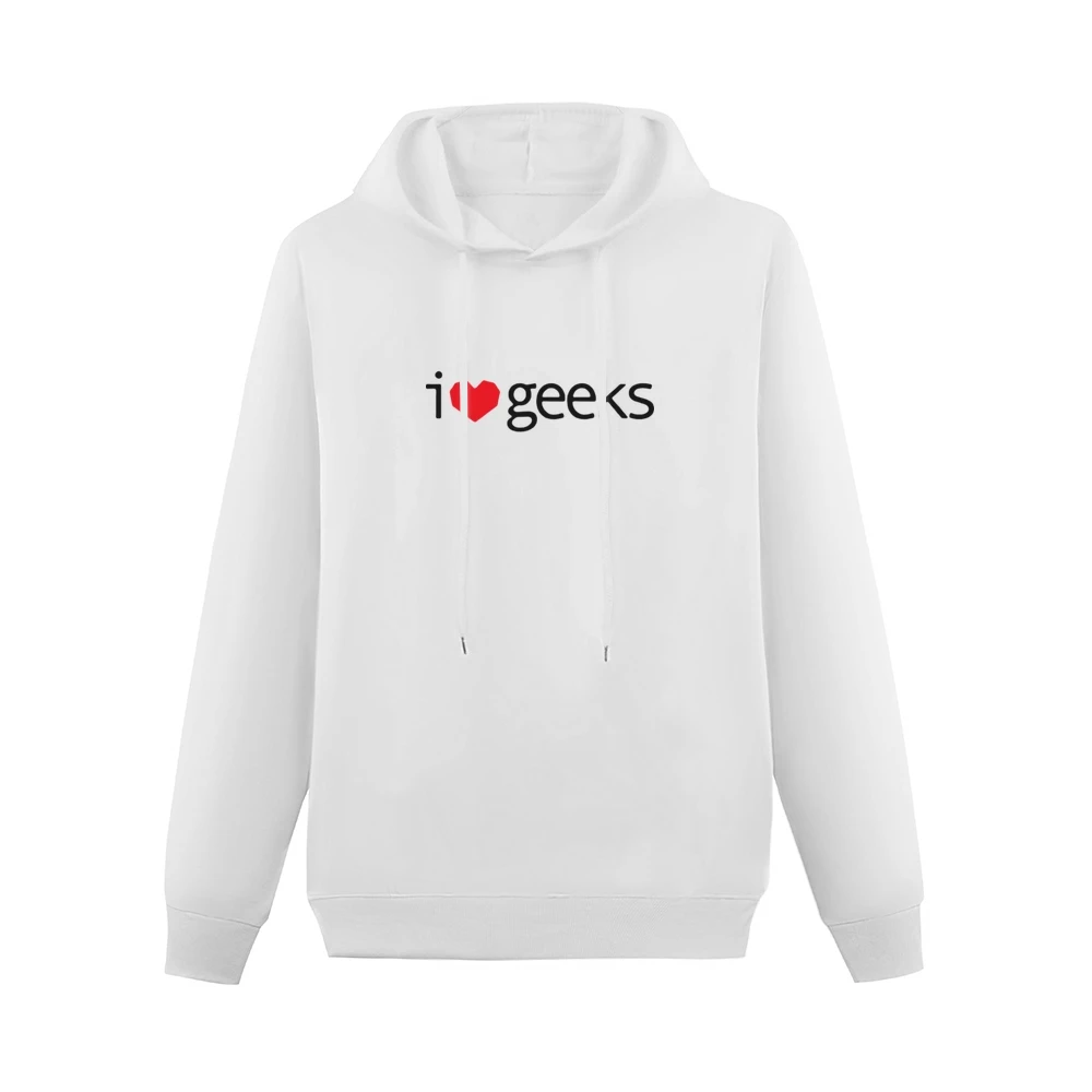 Love - I heart Geek Men Hoodie Without Pocket