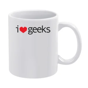 Love - I heart Geek White Mug