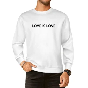Love Is Love Kamala Harris Vice President Pride Parade Graphic Ladies European Size Pullover Sweater