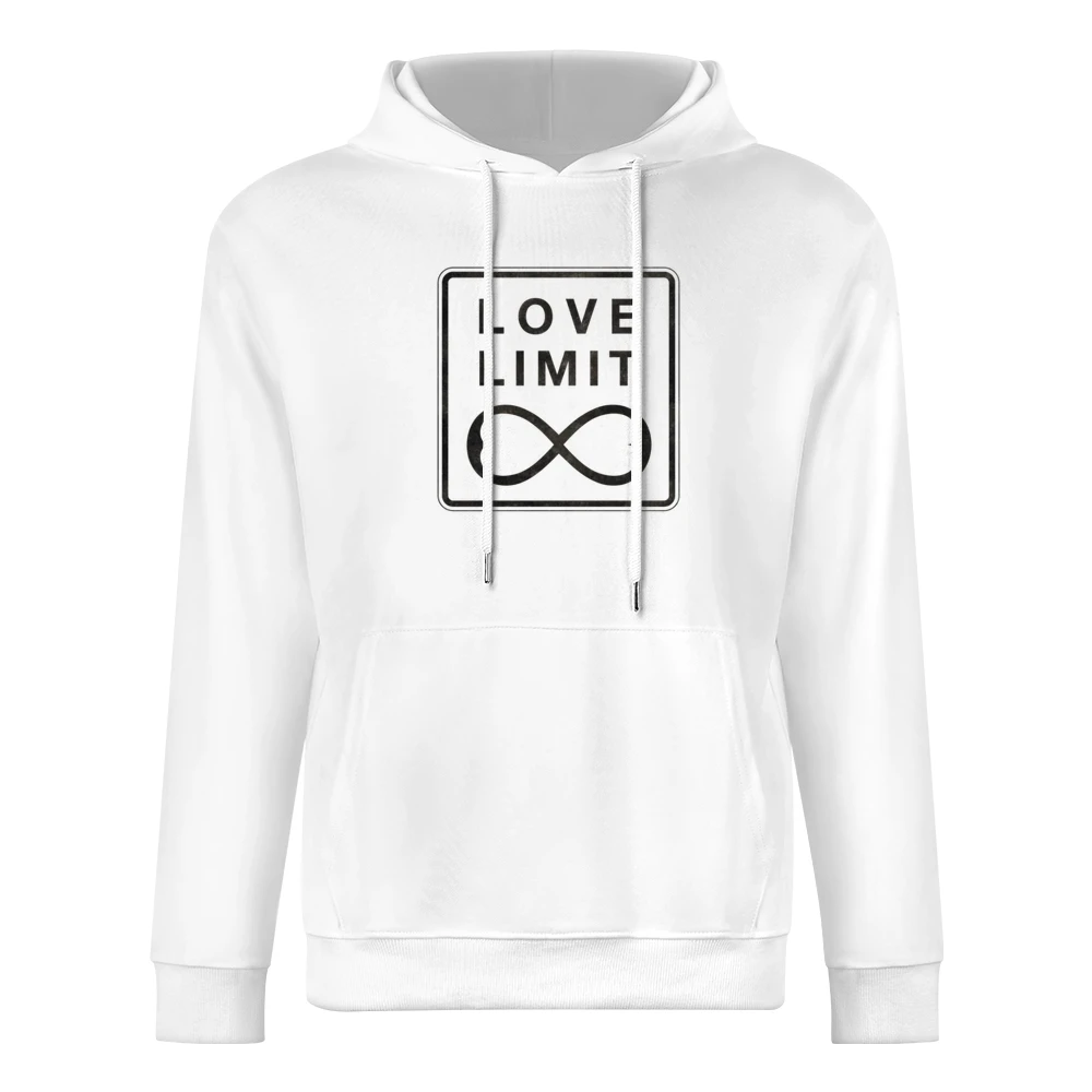 Love Limit Infinite Cute Heart Infinity Figure Eight Sign Graphic T Sh European Size Men Hoodie
