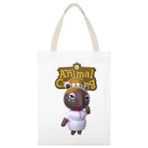 Luna From Animal Crossing Nintendo Video Game Fan White Canvas Tote Shopping Bag
