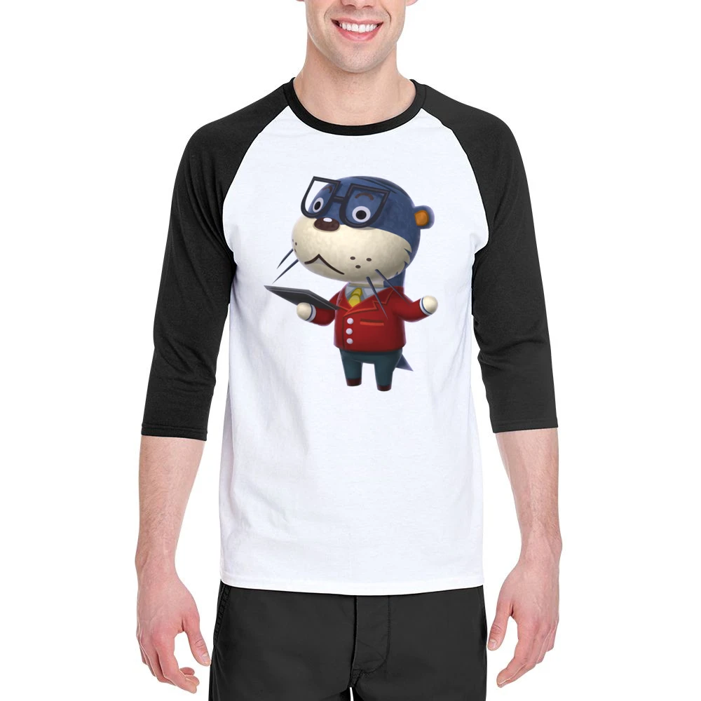 Lyle From Animal Crossing Nintendo Character Video Game Men 3/4 Sleeve T-Shirt