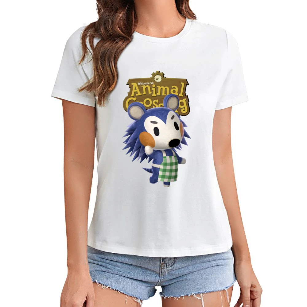 Mabel Able From Animal Crossing Nintendo Video Game Fan Asian Size Women Ladies T-shirt