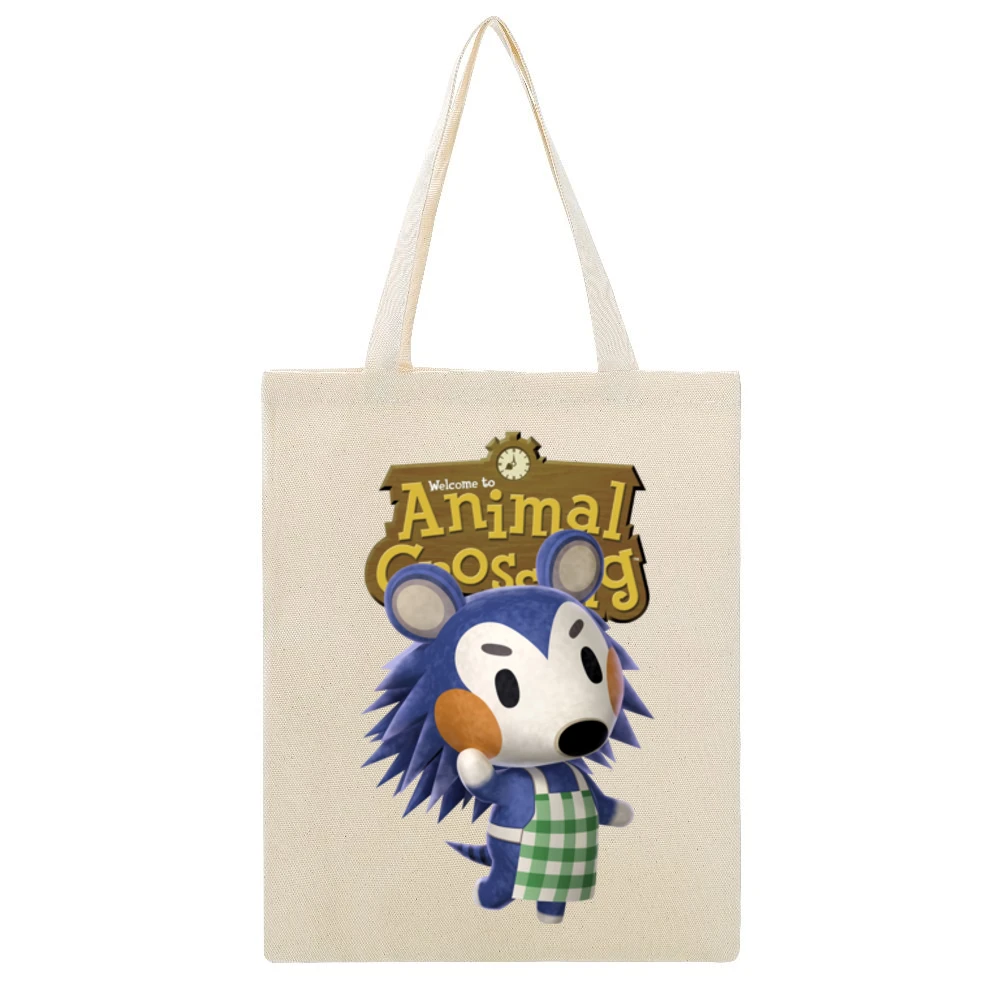 Mabel Able From Animal Crossing Nintendo Video Game Fan Beige Canvas Tote Shopping Bag