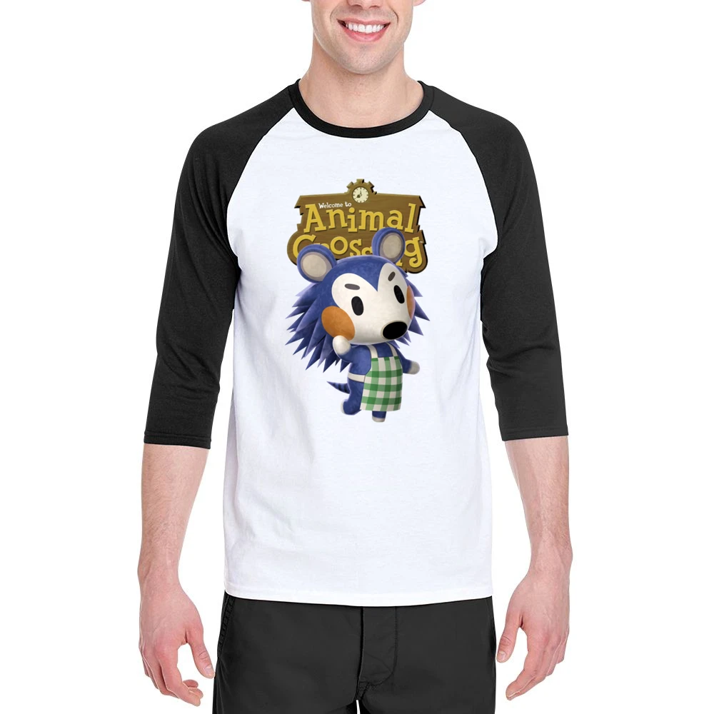 Mabel Able From Animal Crossing Nintendo Video Game Fan Men 3/4 Sleeve T-Shirt