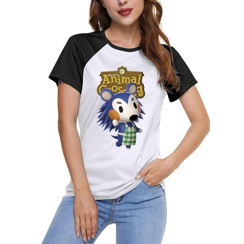 Mabel Able From Animal Crossing Nintendo Video Game Fan Women Ladies Short Sleeve T-Shirt