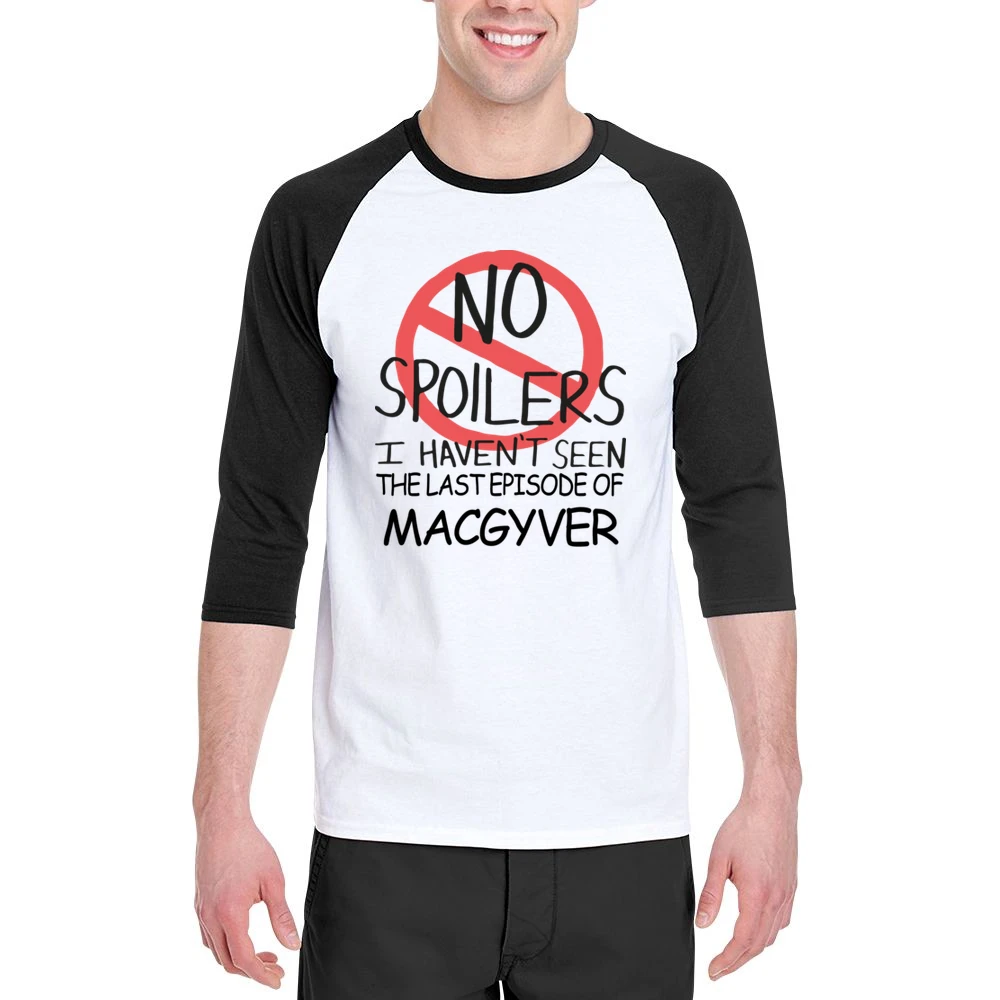 Macgyver No Spoilers Last Episode Tv Funny Men 3/4 Sleeve T-Shirt