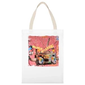 Madness Keep Moving Album Cover Distressed Image White Canvas Tote Shopping Bag