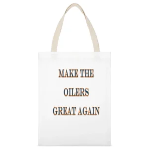 Make The Oilers Great Again Tshirt (all styles and colors available) White Canvas Tote Shopping Bag