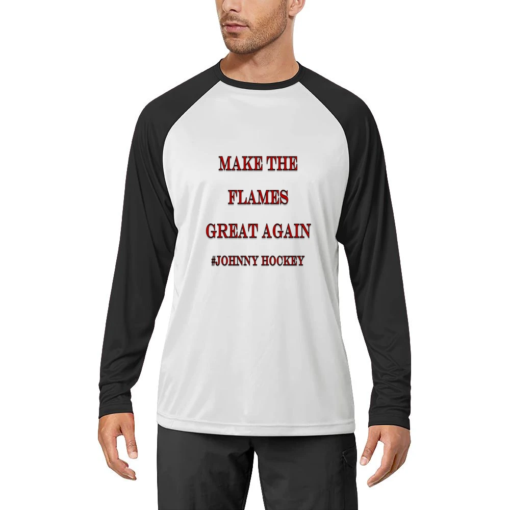 Make the Flames Great Again #Johnny Hockey Tshirt (all styles and colo Men Long Sleeve T-Shirt