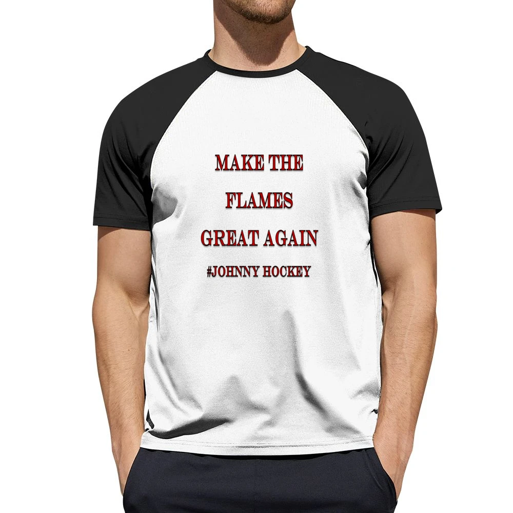 Make the Flames Great Again #Johnny Hockey Tshirt (all styles and colo Men Short Sleeve T-Shirt
