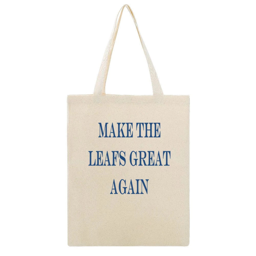 Make the Leafs Great Again Tshirt (all colors and styles available) Beige Canvas Tote Shopping Bag