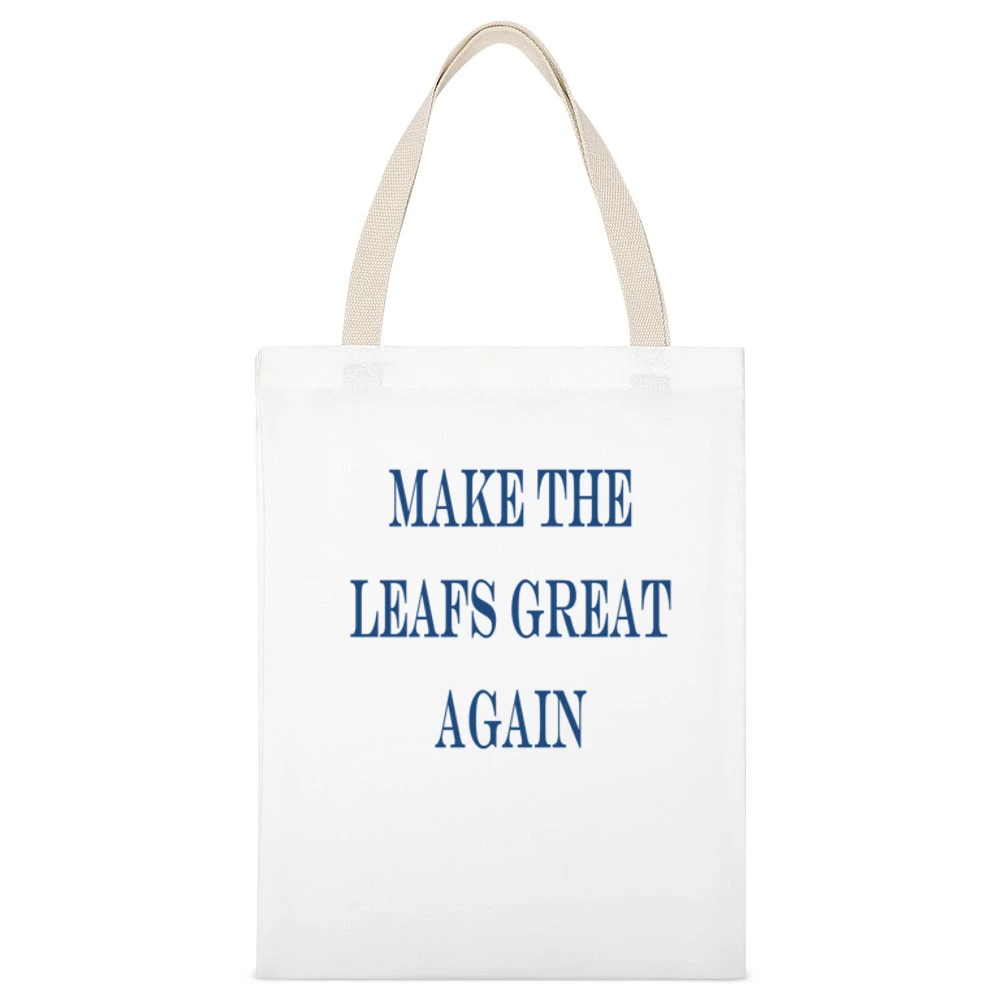 Make the Leafs Great Again Tshirt (all colors and styles available) White Canvas Tote Shopping Bag