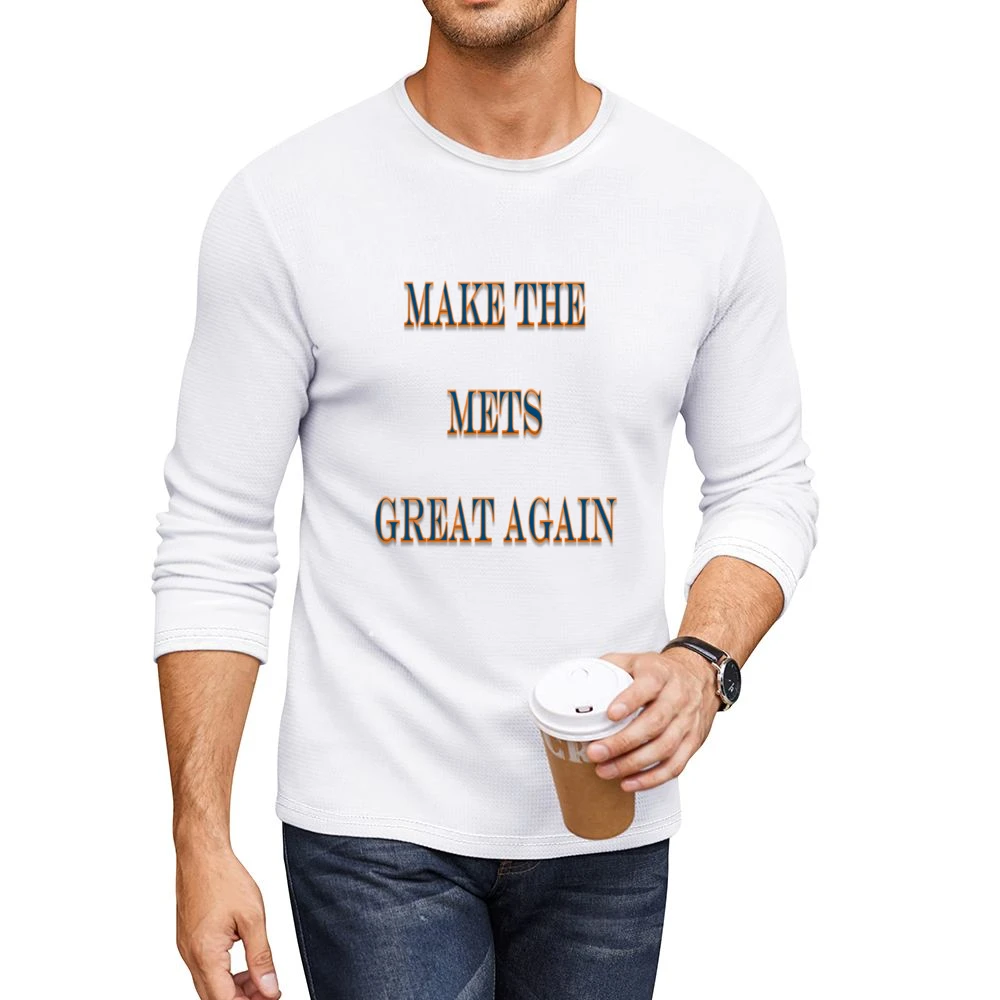 Make the Mets Great Again Tshirt (all styles and colors available) Men CrewNeck Long Sleeve T-Shirt