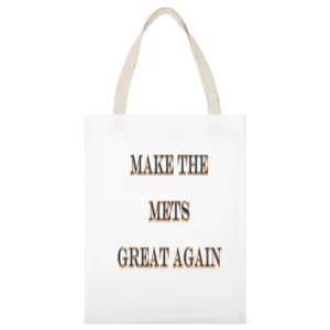 Make the Mets Great Again Tshirt (all styles and colors available) White Canvas Tote Shopping Bag