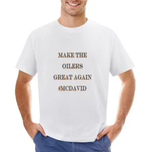 Make the Oilers Great Again #Mcdavid Tshirt Asian Size Men T-Shirt