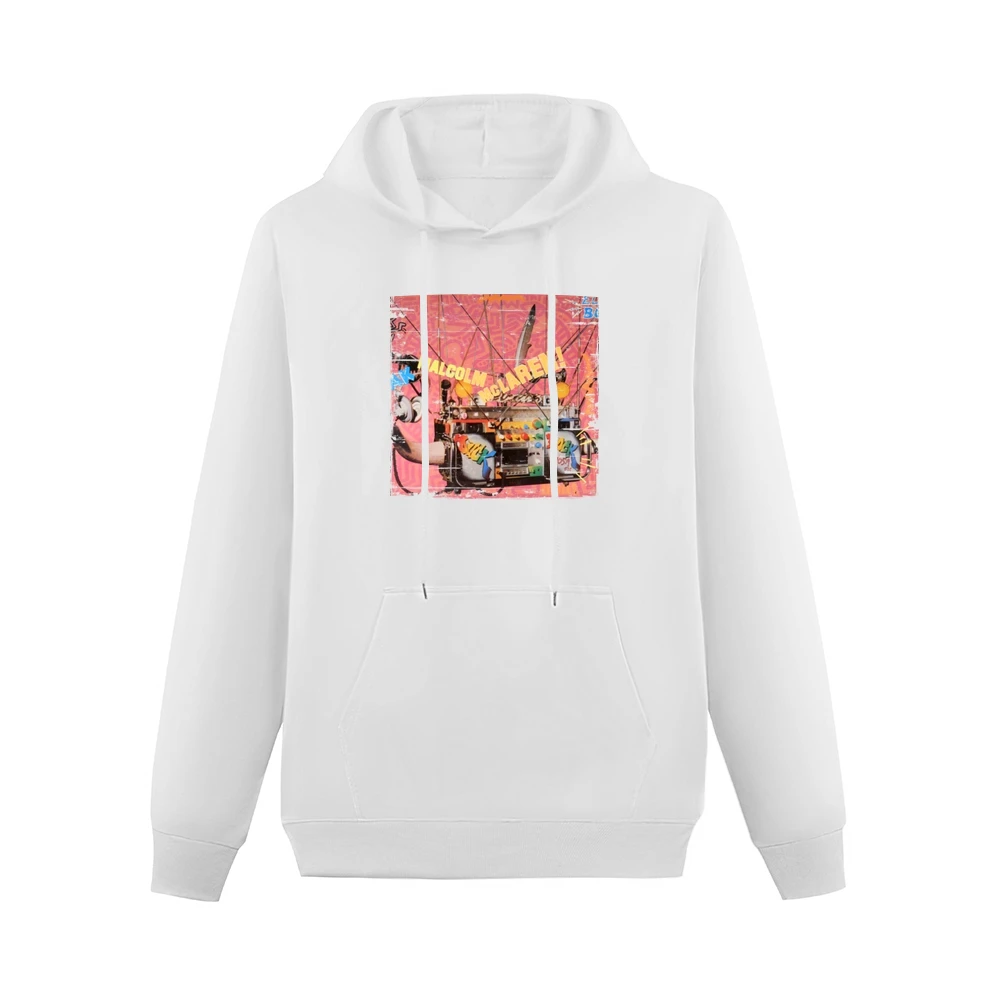 Malcolm Mclaren Duck Rock Album Cover Distressed Image Men Hoodie With Pocket