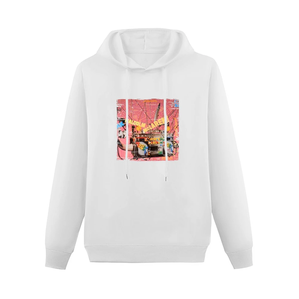 Malcolm Mclaren Duck Rock Album Cover Distressed Image Men Hoodie Without Pocket
