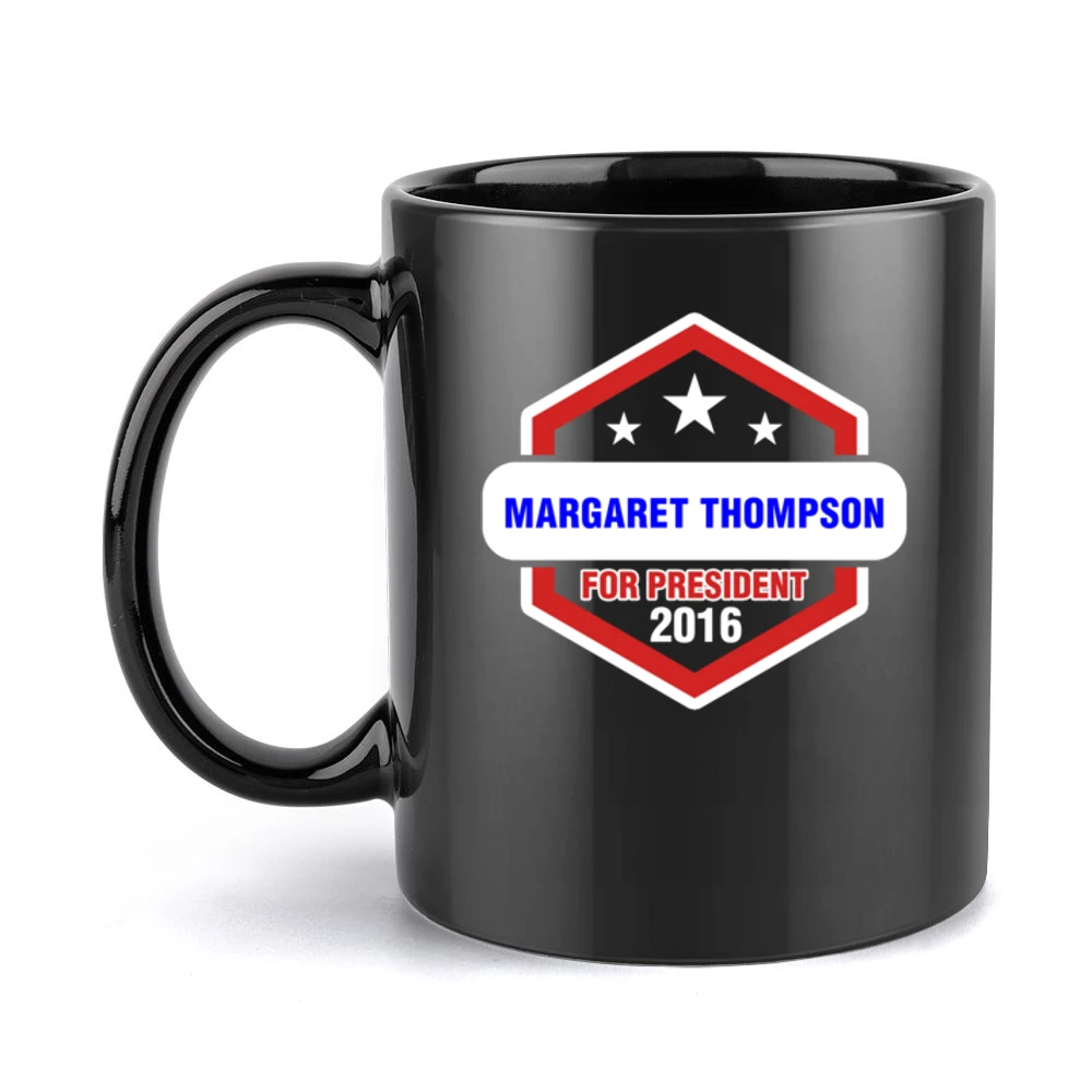 Margaret Thompson For President 2016 Boardwalk Empire TV Show Black Mug