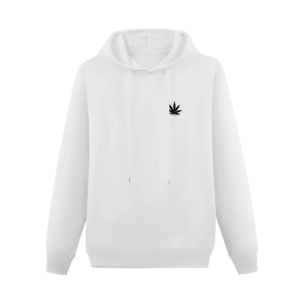 Marijuana Cannabis Leaf Fun Weed Simple Graphic Men Hoodie Without Pocket