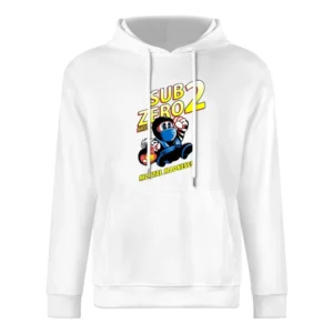 Mario Mortal Madness combat subzero bros funny parody European Size Men Hoodie