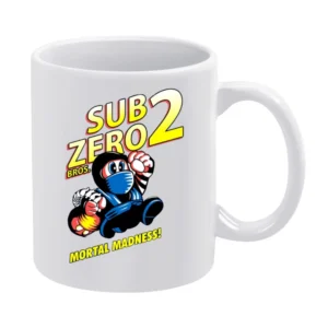 Mario Mortal Madness combat subzero bros funny parody White Mug