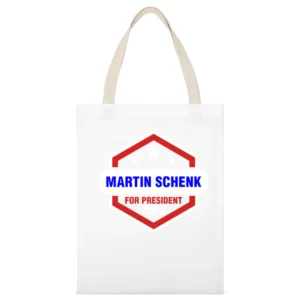 Martin Schenk For President 2016 Luther TV Show White Canvas Tote Shopping Bag