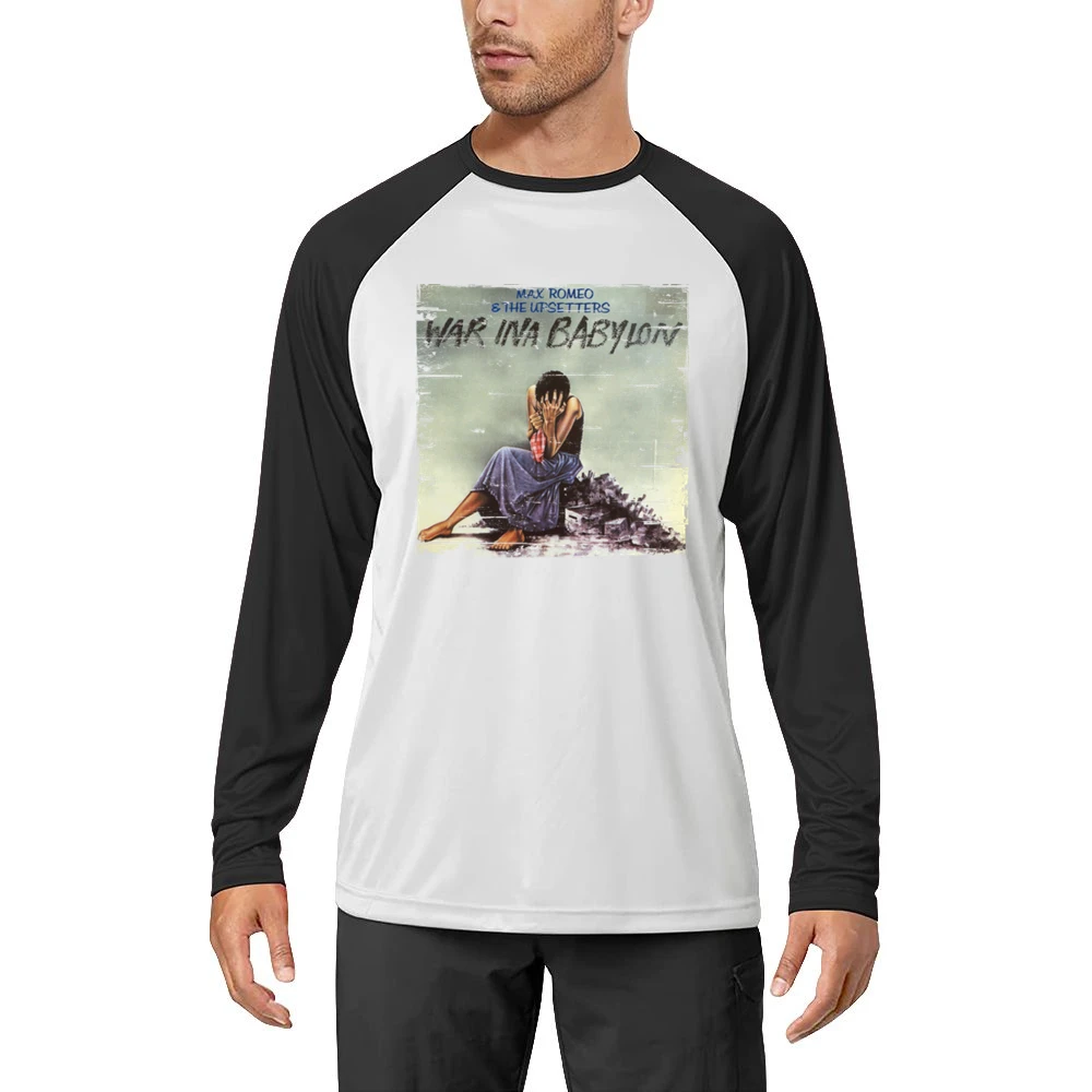 Max Romeo War In A Babylon Album Cover Distressed Image Men Long Sleeve T-Shirt